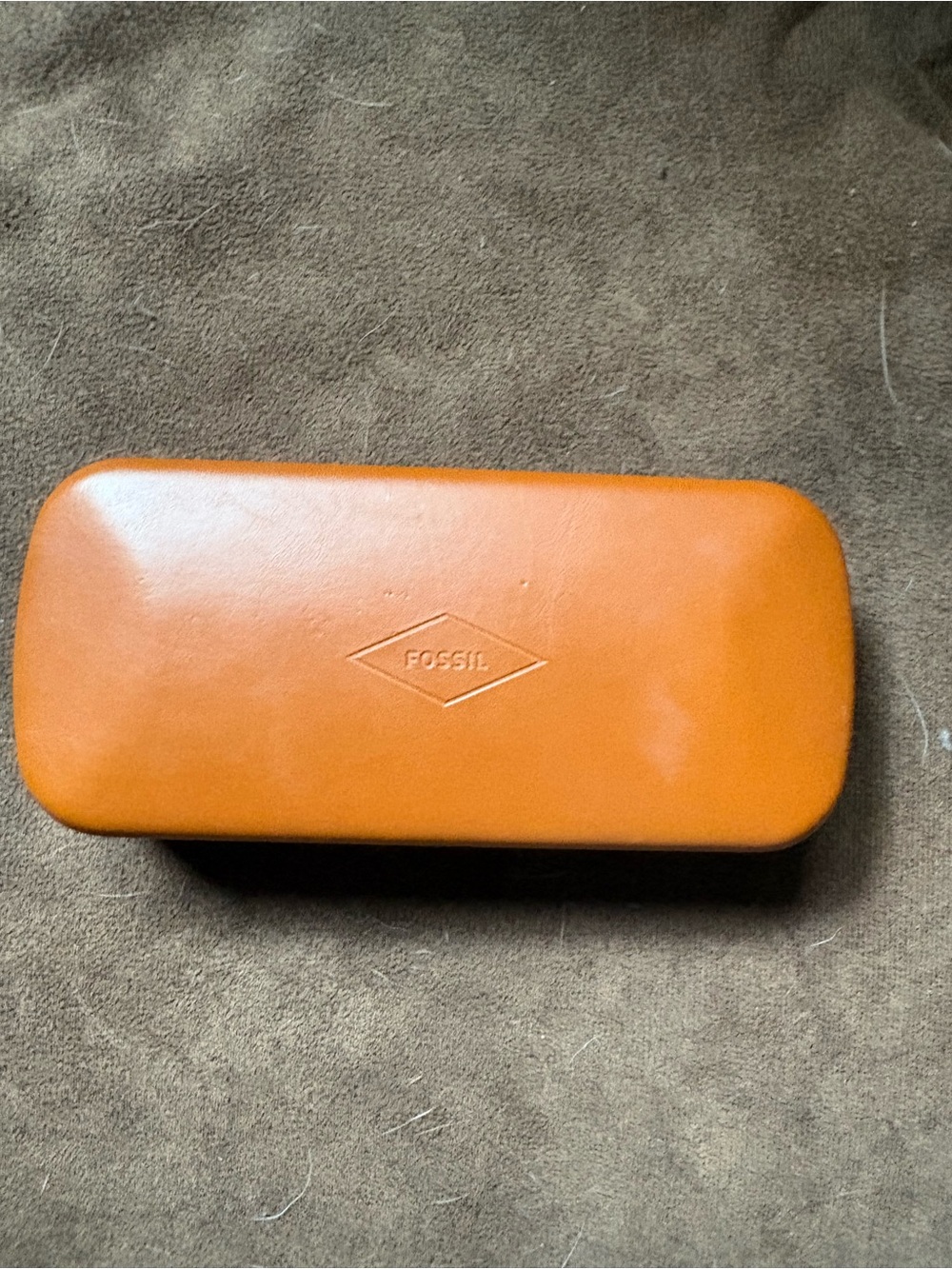 Fossil Men's Cognac Leather Toiletry/Accessory Case